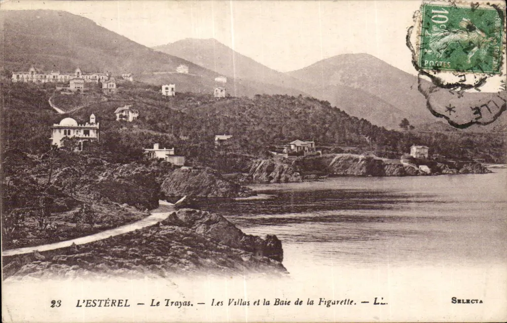 L'ESTÉREL — Le Trayas — Die Villen und die Bucht von la Figuette — SELECTA - Vorderseite