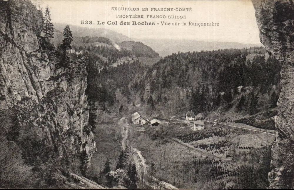 Col des Roches — Ansicht der Rançonnière — Ausflug in die Franche-Comté, französisch-schweizerische Grenze, n° 538 - Vorderseite