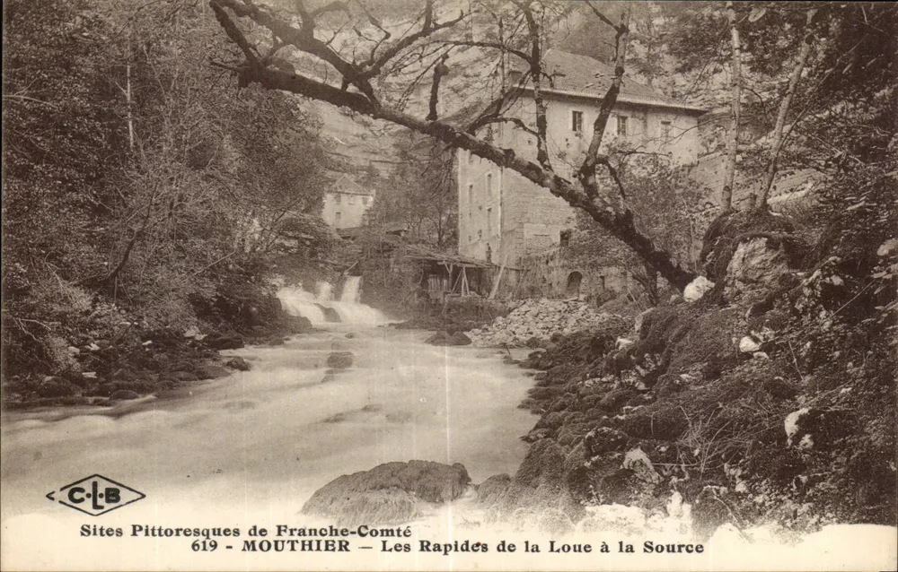 Os Cachos da Loue na Fonte — MOUTHIER — Franche-Comté — Sites Pittoresques 619 — C·L·B - Frente