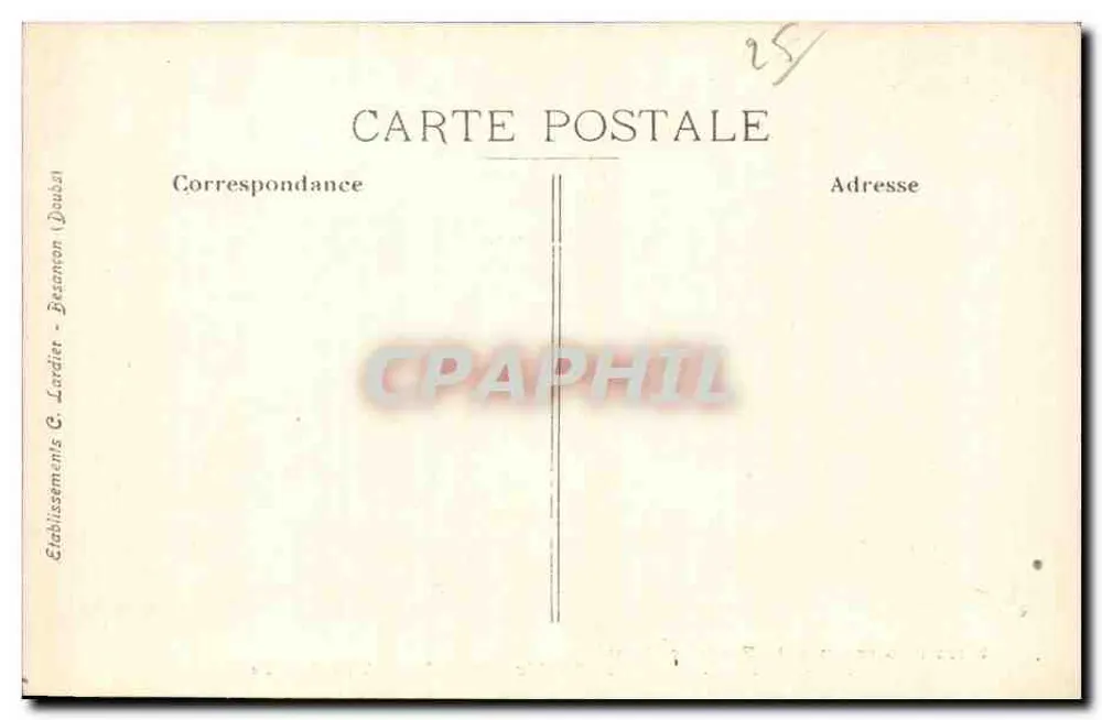 Os Cachos da Loue na Fonte — MOUTHIER — Franche-Comté — Sites Pittoresques 619 — C·L·B - Verso