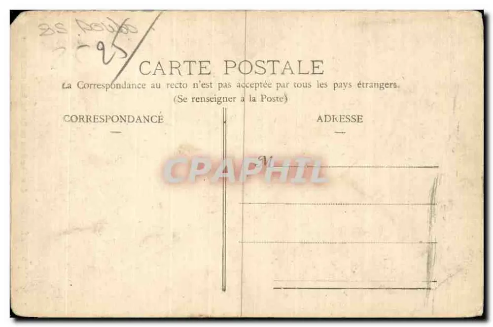 O Saout do Doubs — Franche-Comté pitoresca — editor Franche-Comté Pittoresque, n° 302 - Verso
