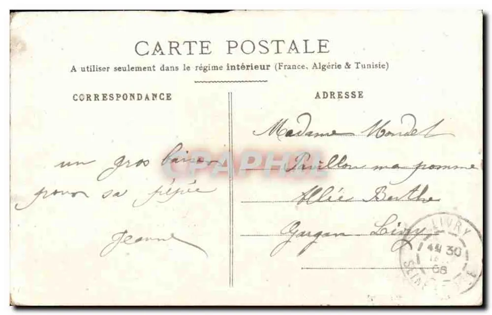 Carmen — Szene aus dem Opern — Verlag J. Dauphine, Seriennummer nicht sichtbar - Rückseite