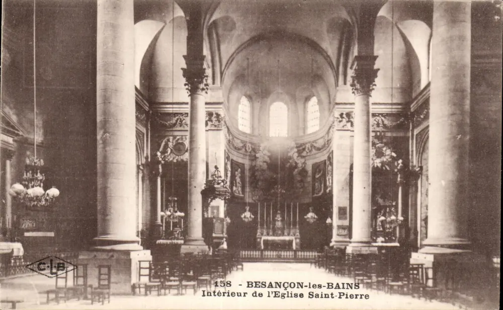 Innenansicht der Kirche Saint-Pierre — Besançon-les-Bains — C.L.B. n°158 - Vorderseite