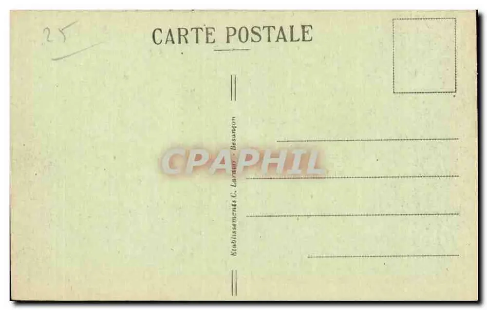 Innenansicht der Kirche Saint-Pierre — Besançon-les-Bains — C.L.B. n°158 - Rückseite