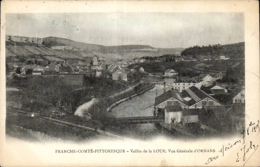 Ornans — Vallee della Loue — Vista Generale — E. Joly - Recto
