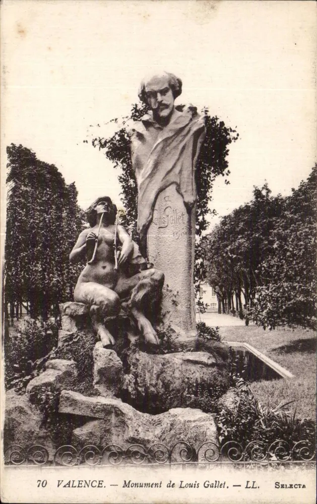 Valência — Monumento a Louis Gallet — LL. Selecta, n°70 - Frente