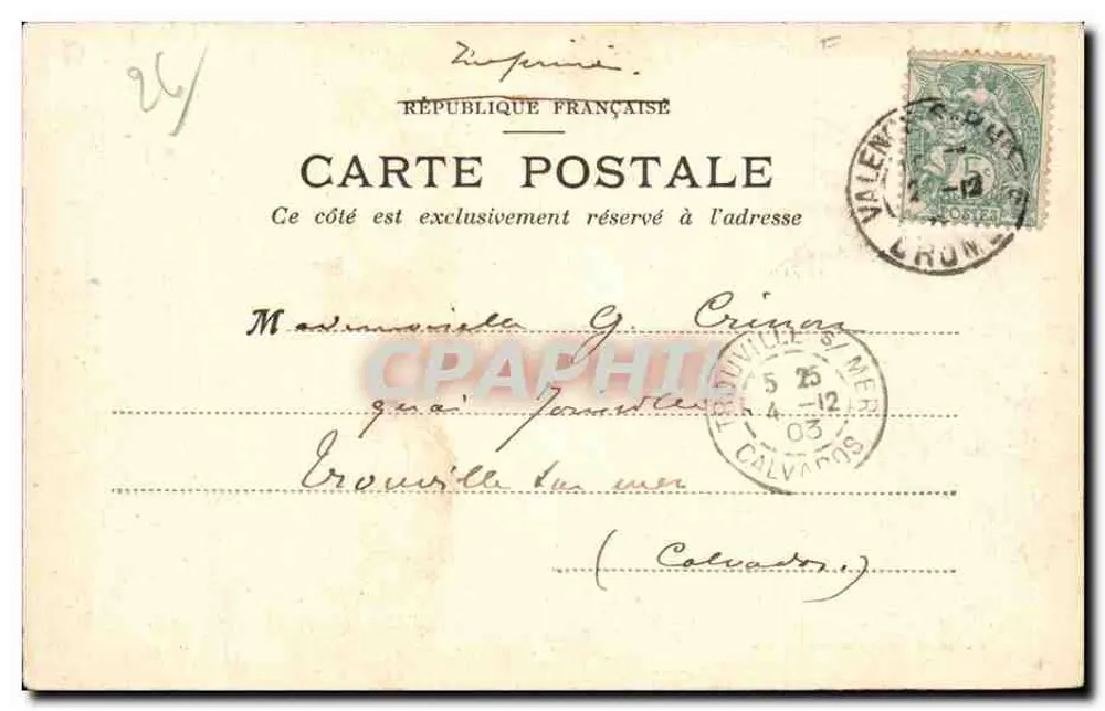 Valência — Vista panorâmica Lado Oeste — Coleção Paris-Valência - Verso