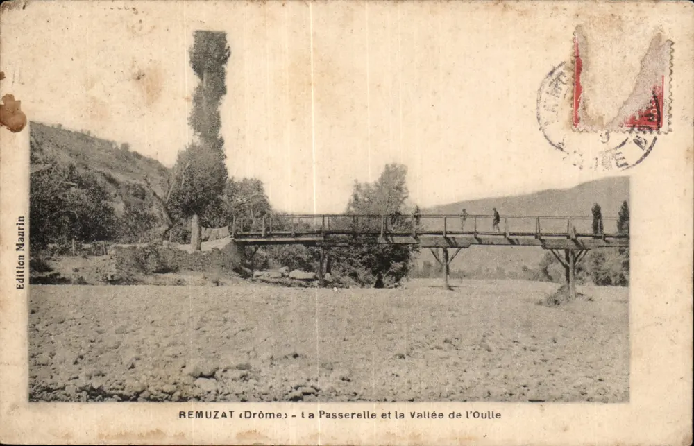 Remuzat (Drôme) — Die Passerelle und das Tal der Oulle — Ausgabe Maurin - Vorderseite