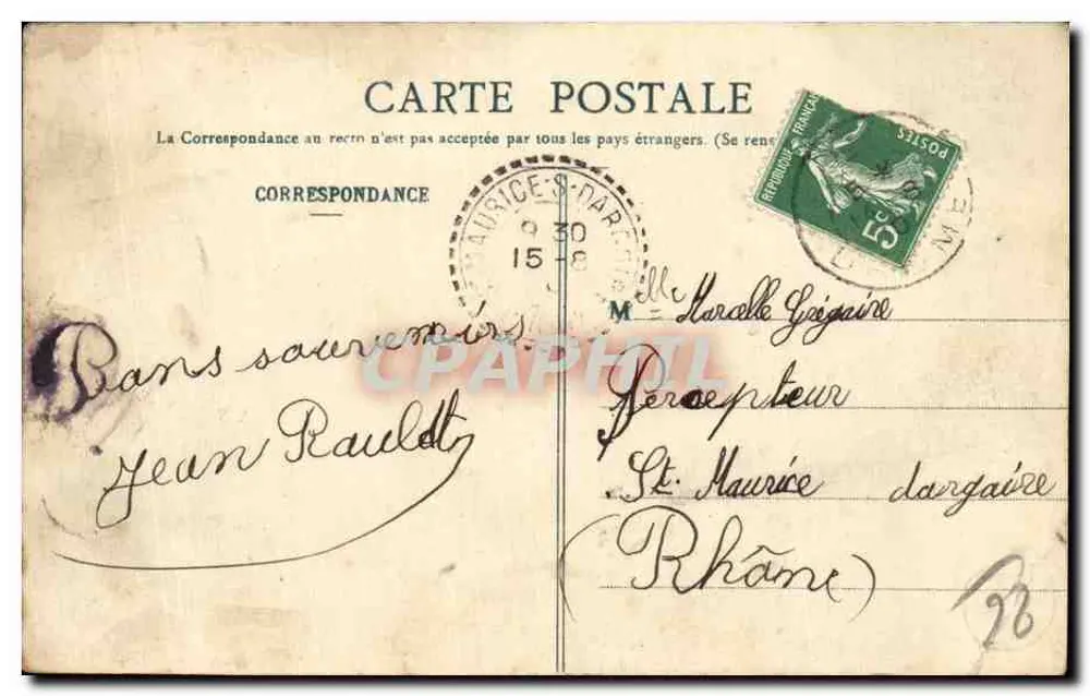 Die (Drôme) - Avenida dos Acácias — Páp. L. Rambaud, Drôme - Verso
