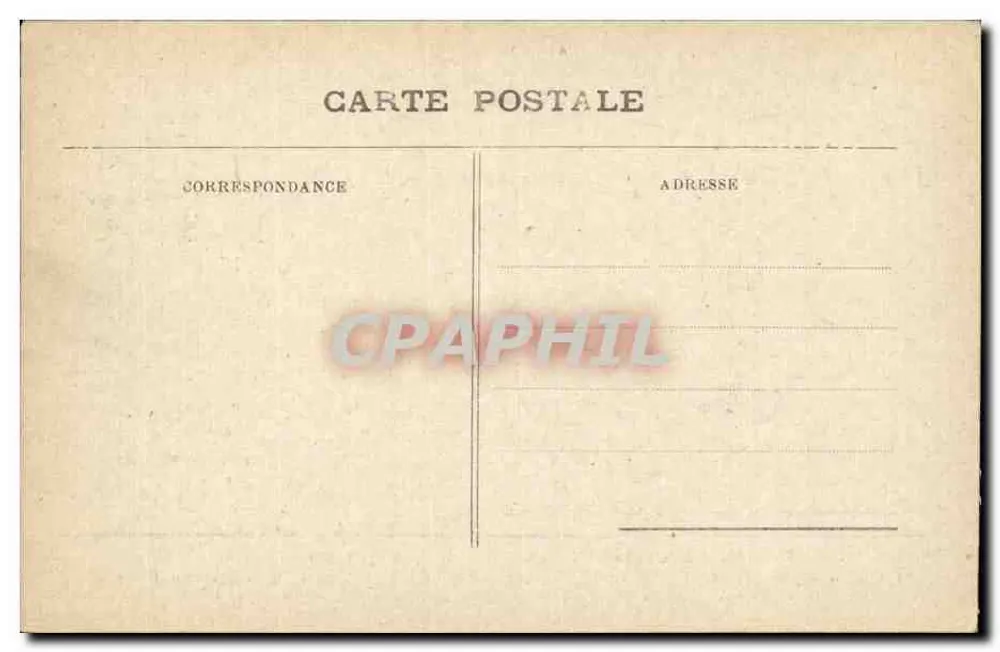 Antike Ansichtskarte Episoden des Krieges 1914 — Kompaniechef Burrois des 4. Schützenregiments, trainiert seine Männer an den deutschen Schützengräben — EM. Nr. 235 - Rückseite