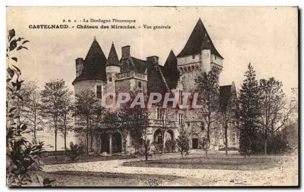 Schloss Mirandès — Castelnau — Allgemeiner Blick — P.D.S. La Dordogne Pittoresque - Vorderseite