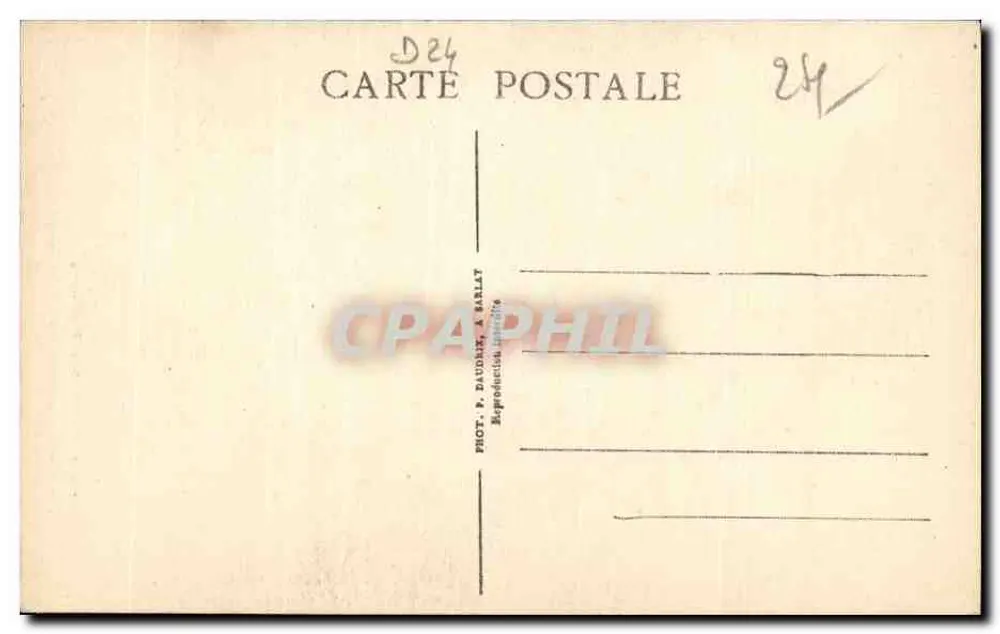 Domme - Ehemaliges Hotel des Gouverneurs — Die pittoreske Dordogne — P.D.S. (Verlag) - Rückseite