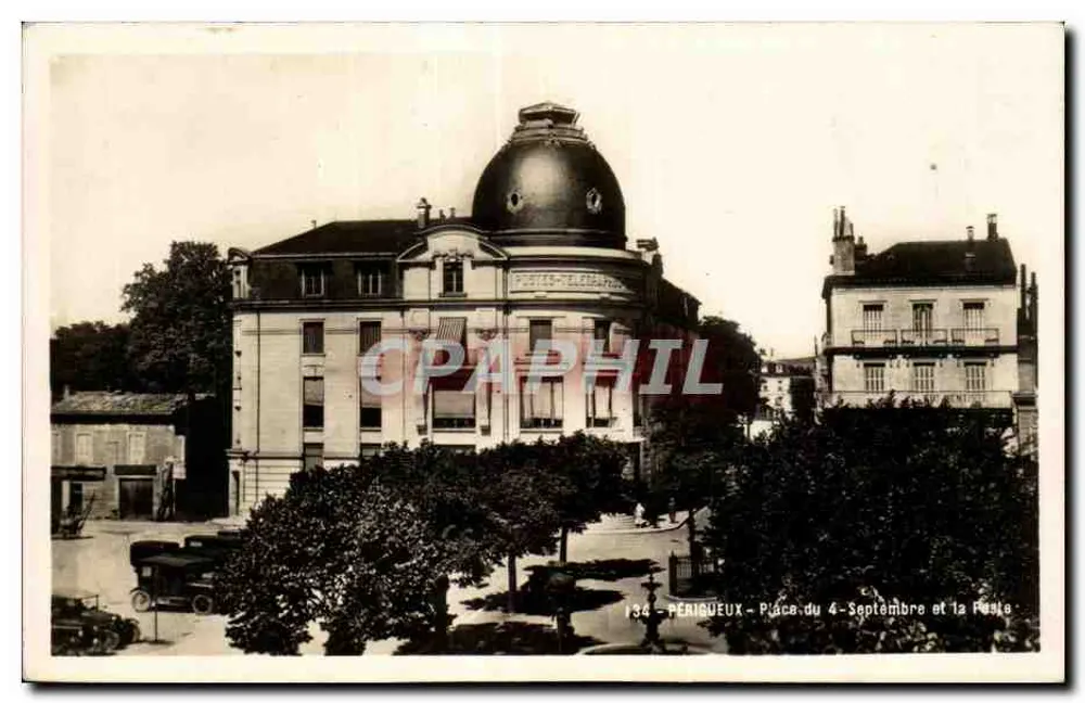 Périéux - Praça do 4 de Setembro e a Postagem - Frente
