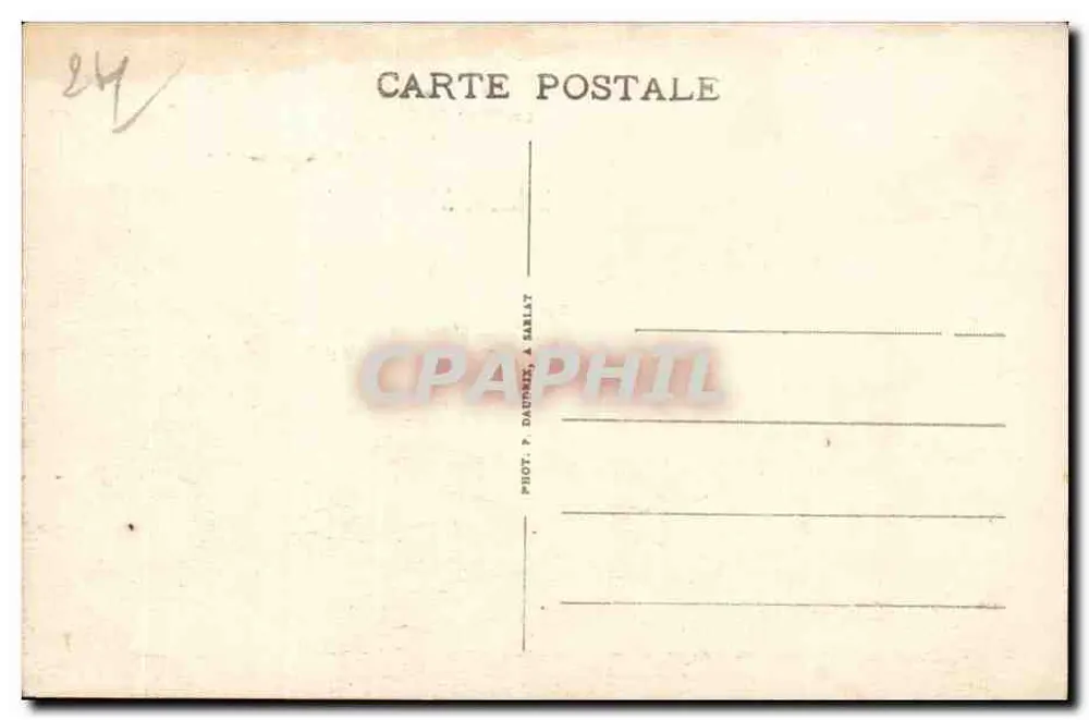 Zamek feudalny w Beynac (w Sarlatais) — Widok z Pecq — P. D. S. La Dordogne Pittoresque - Rewers
