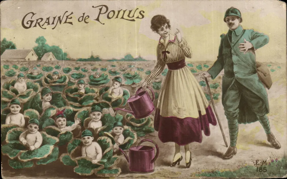 Graine de Poilus — Verleger E.M. Nr. 185 - Vorderseite