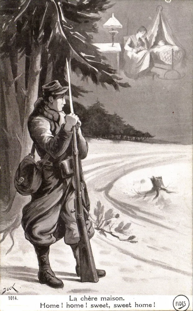 Schneemann Soldat — Erinnerung an das Haus — FIDES 1014 - Vorderseite