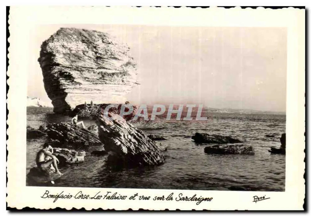 Bonifacio — Die Klippen und eine auf Sardinien — Reno - Vorderseite