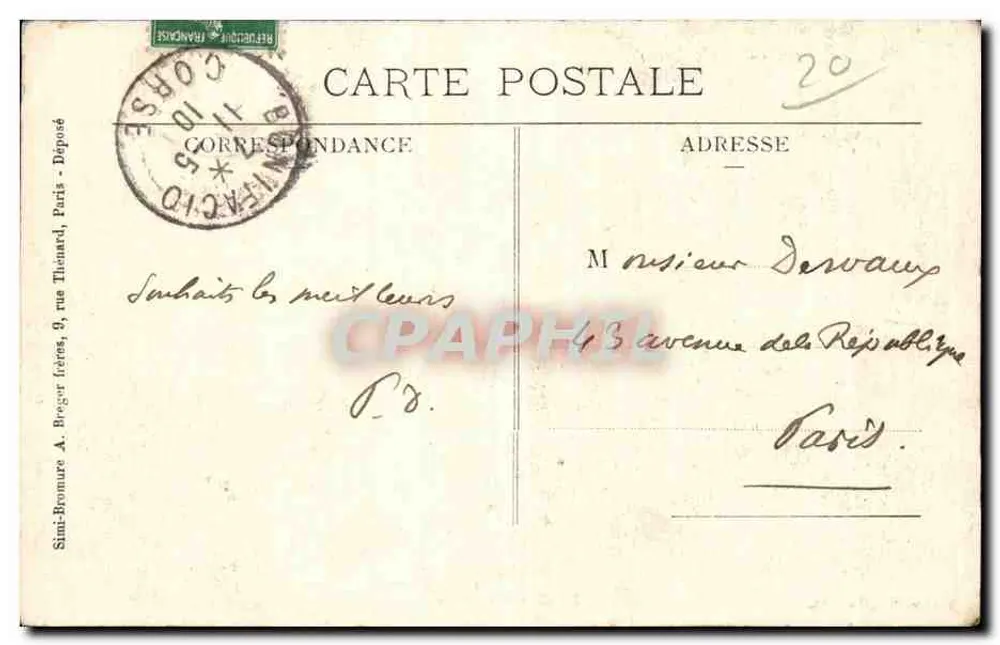 Bonifacio — Stadt — Verlag Jérôme Seaglia - Rückseite