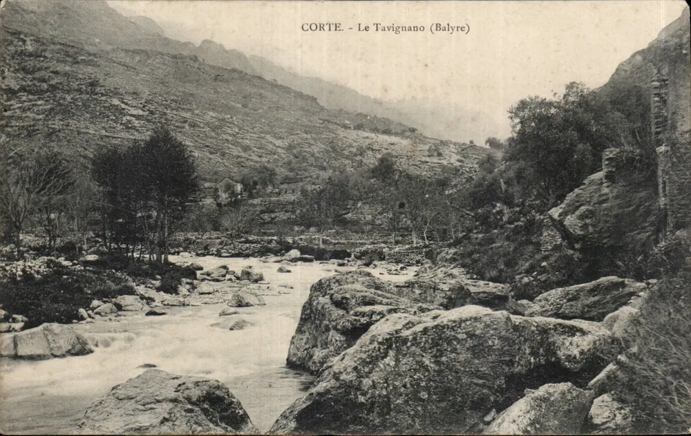 Le Tavignano (Balyre) — Ansicht des Bachs zwischen Felsen — unbekannter Verleger, Nr. 534 - Vorderseite