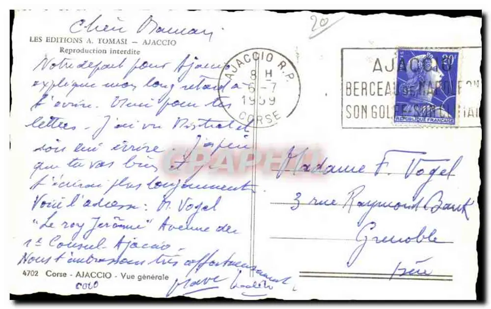 Ajaccio — Algemene uitzicht — Les Éditions A. Tomasi - Achterkant