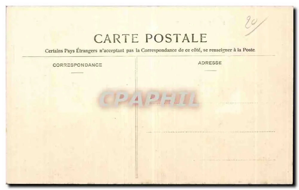 Bastia - Das Theater — Verlag R. Leduc, Nancy, Nr. 81 - Rückseite