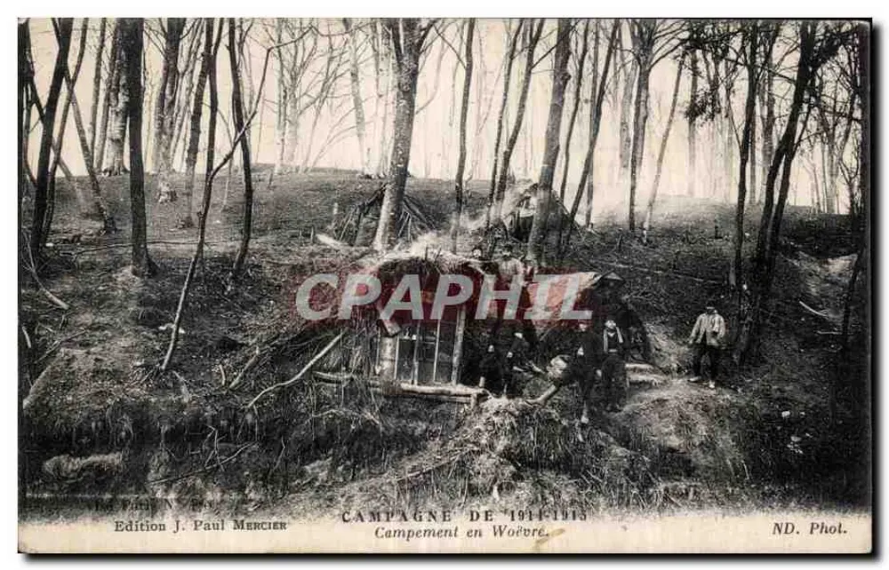 Lager in Woëvre — Kampagne 1914-1915 — Edition J. Paul Mercier - Vorderseite
