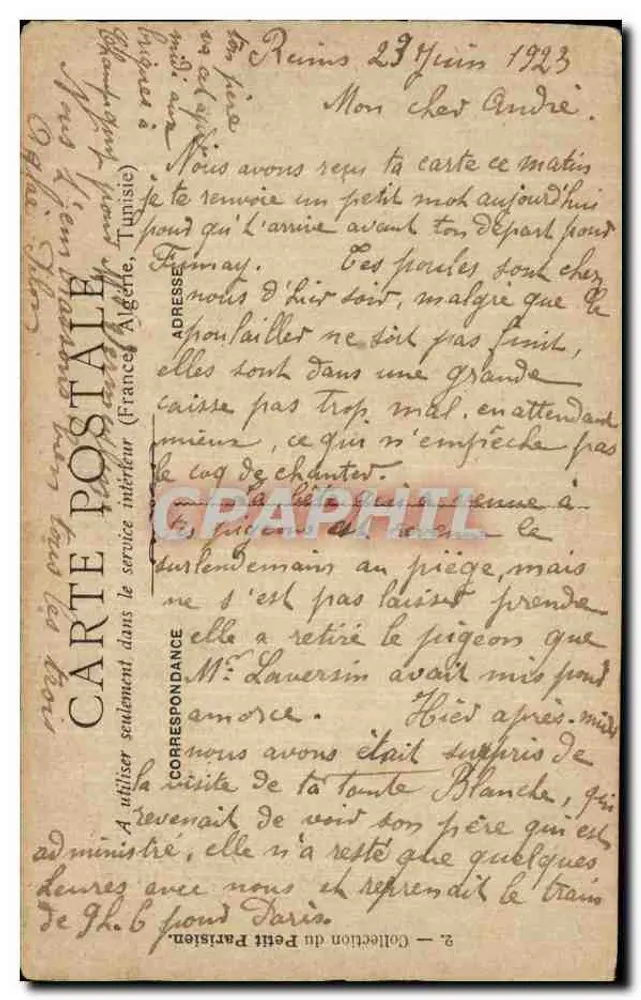 Verteilung der Fahnen — 14. Juli 1880 — Fichot - Rückseite