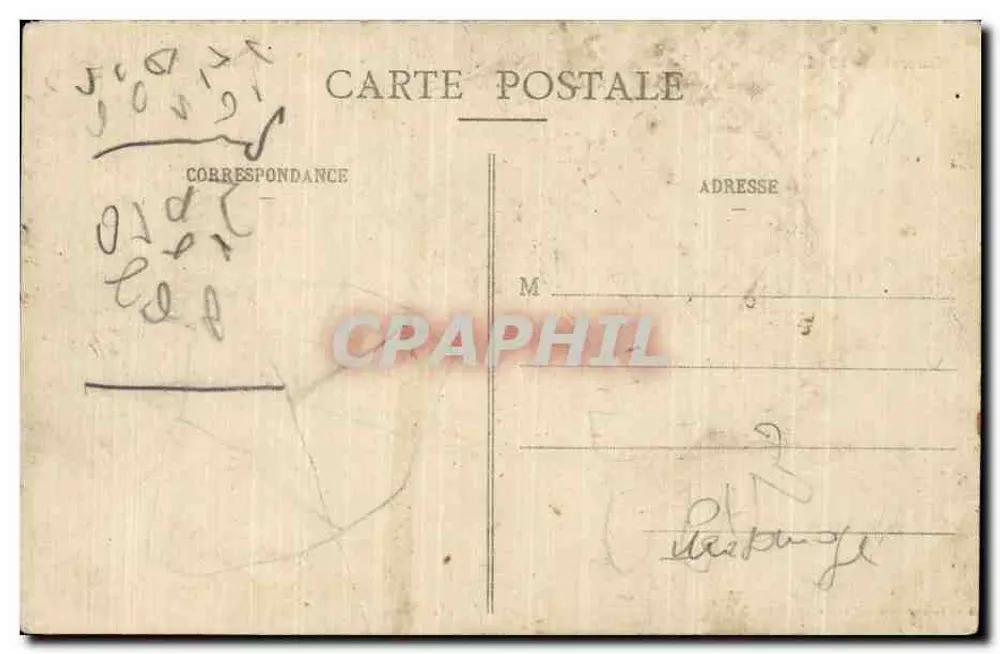 General Castelnau und General Joffre — Krieg 1914 — Imprimeries Réunies de Nancy - Rückseite
