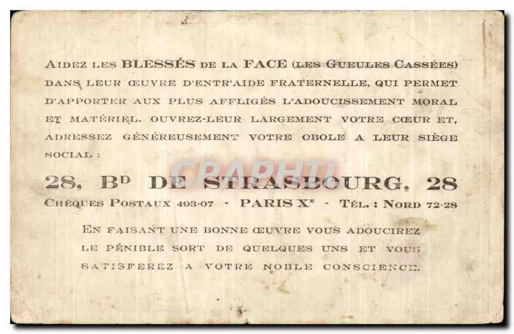 Délegation de la Part, Sinaillés — Congrès de la Part, Sinaillés 28 juin 1919 — éditeur : Graphiti, Paris - Verso
