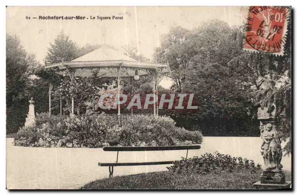 Rochefort-sur-Mer — O Square Parat — Carta postal n°62 - Frente