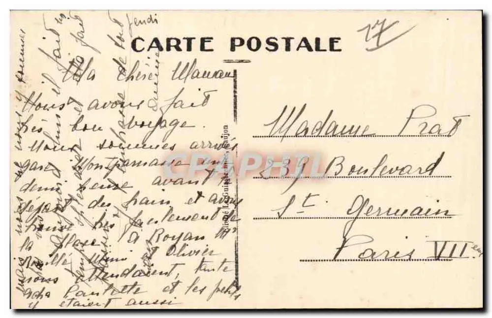 Meschers-les-Bains — Rückkehr von einer Wanderung in den Höhlen — n° 2267 - Rückseite