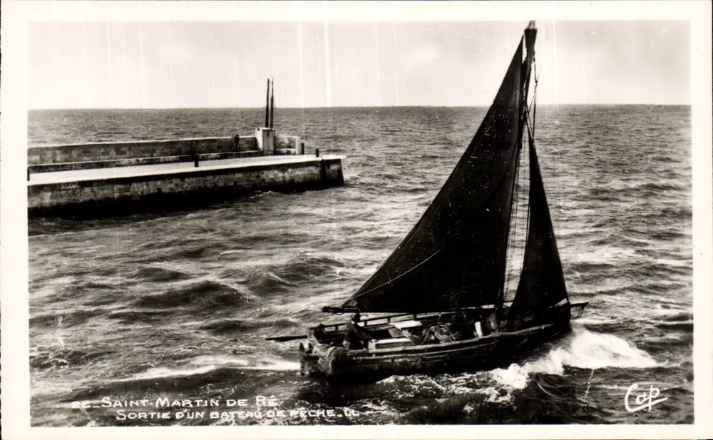 Saint-Martin-de-Ré — Saída de um barco de pesca — C.A.P. Paris - Frente