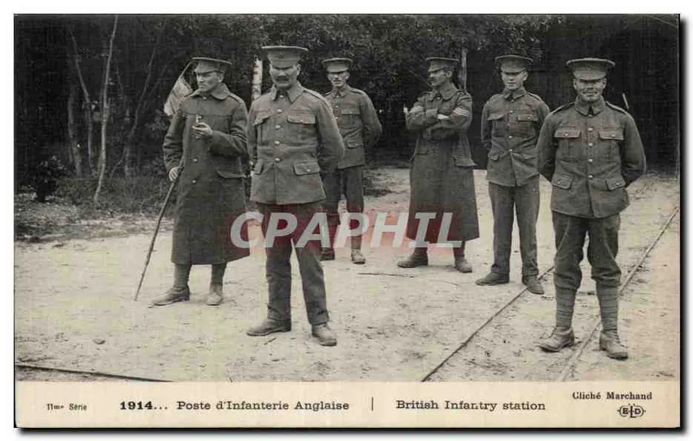 Poste de Infantaria Inglesa — 11ª Série 1914 — Cliché Marchand - Frente