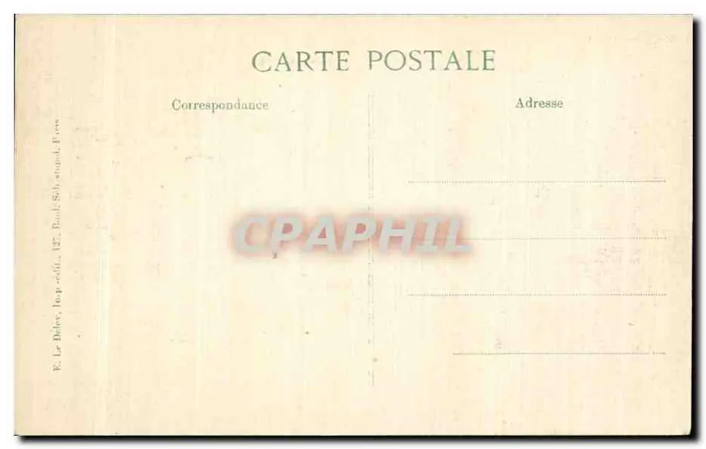 Poste de Infantaria Inglesa — 11ª Série 1914 — Cliché Marchand - Verso