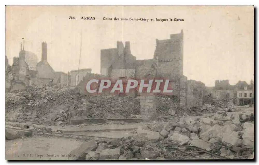 Akras – Ecken der Straßen Saint-Géry und Jacques-le-Caron — E. REFE - Vorderseite