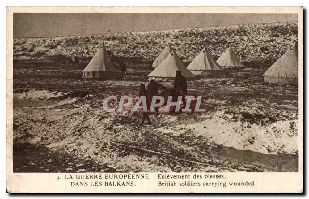 Europäischer Krieg in den Balkan — Rettung der Verwundeten — Platinogravur, Nr. 3 - Vorderseite
