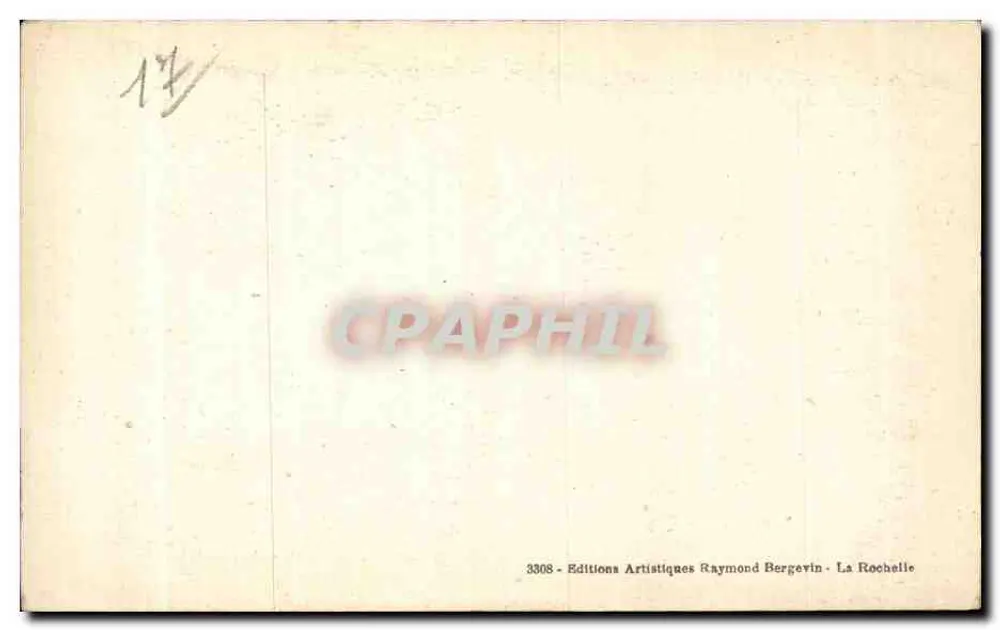 Ilha de Oléron — Carta topográfica — PERTUIS DE MAUMUSON - Verso