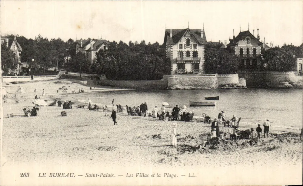 Saint-Palais — Die Villen und der Strand — LE BUREAU, n°263 - Vorderseite