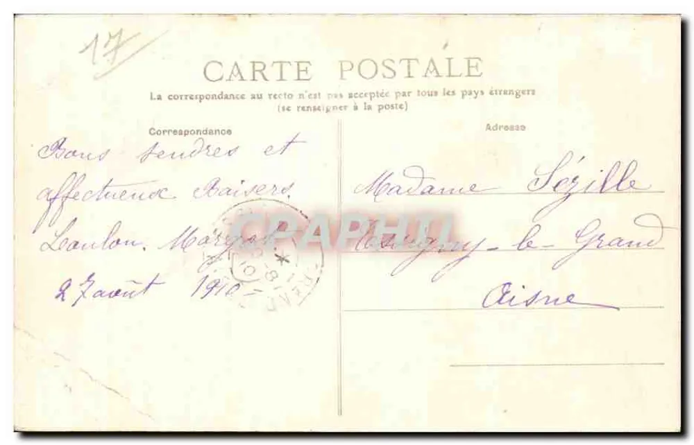 Fouras - Embarkation Napoleons auf das "Bellerophon" - L.C. n°135 - Rückseite