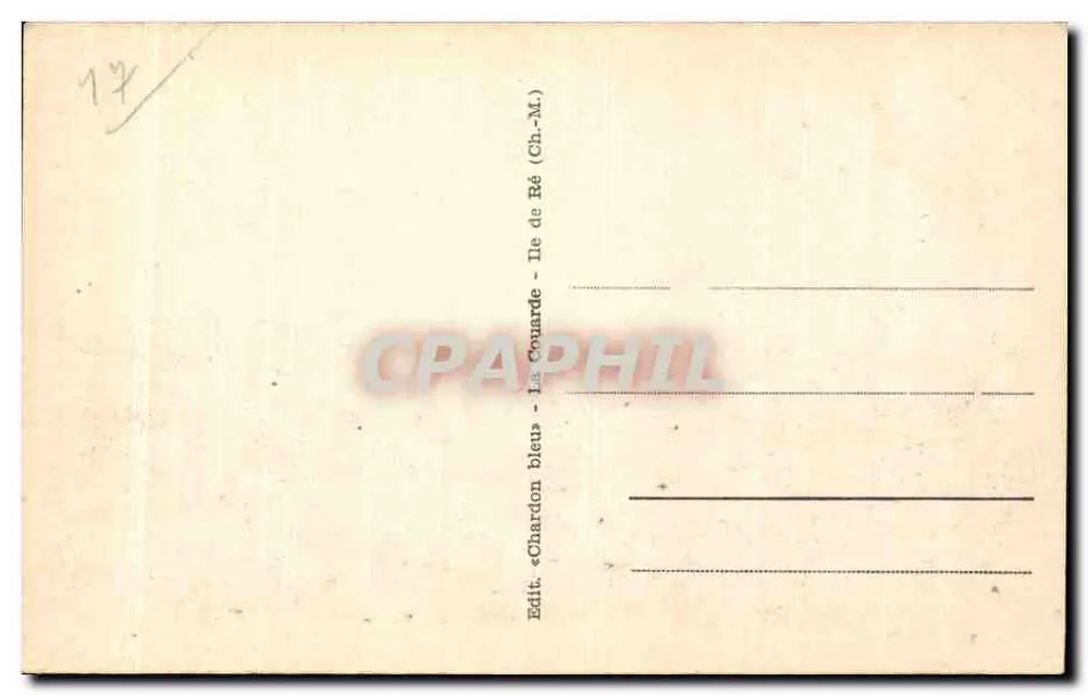 La Couarde — Vista geral tirada da duna — Edição « Chardon bleu » - Verso