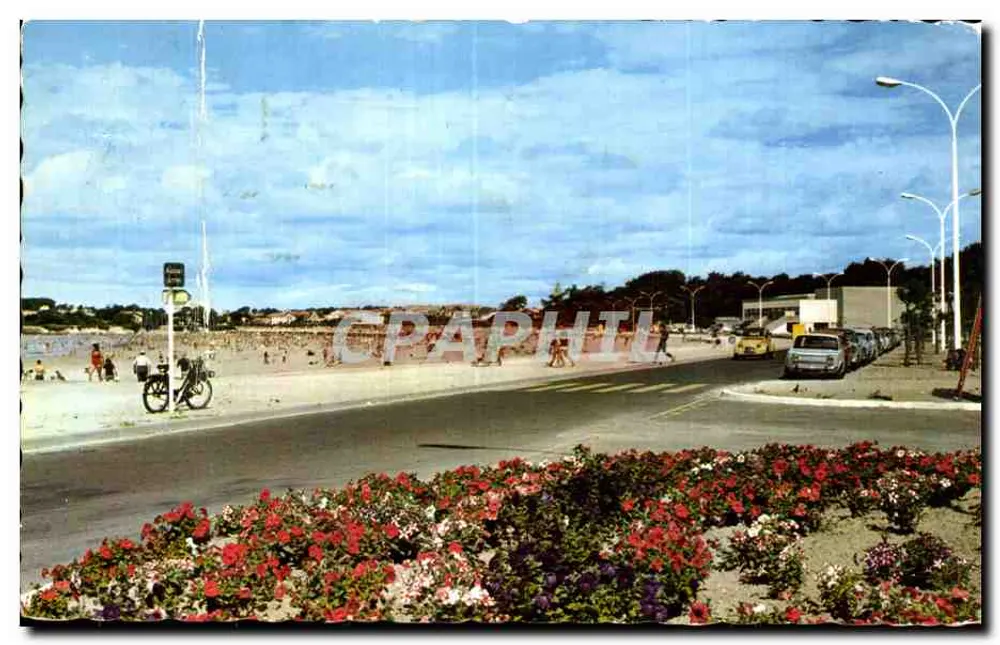 Saint-Georges-de-Didonne — A Praia diante do Casino — editor M. Renaud - Frente