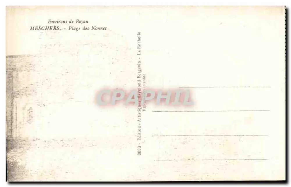 नॉन्नेज़ के समुद्र तट — रॉयन के आसपास — प्रकाशक बर्जिविन, संख्या 3060 - पीछे