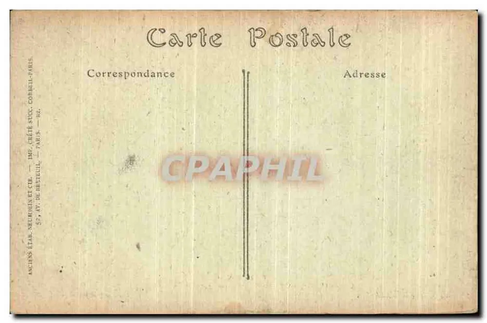 USA — Pantheon der Krieg 1918 — P. Carrier-Belleuse, Verlag A.F. Gorguet - Rückseite