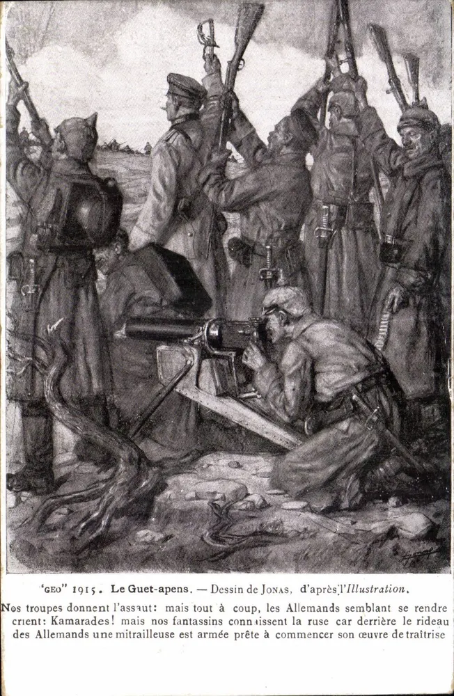 Der Hinterhalt — Zeichnung von Jonas nach L'Illustration — 1915 - Vorderseite