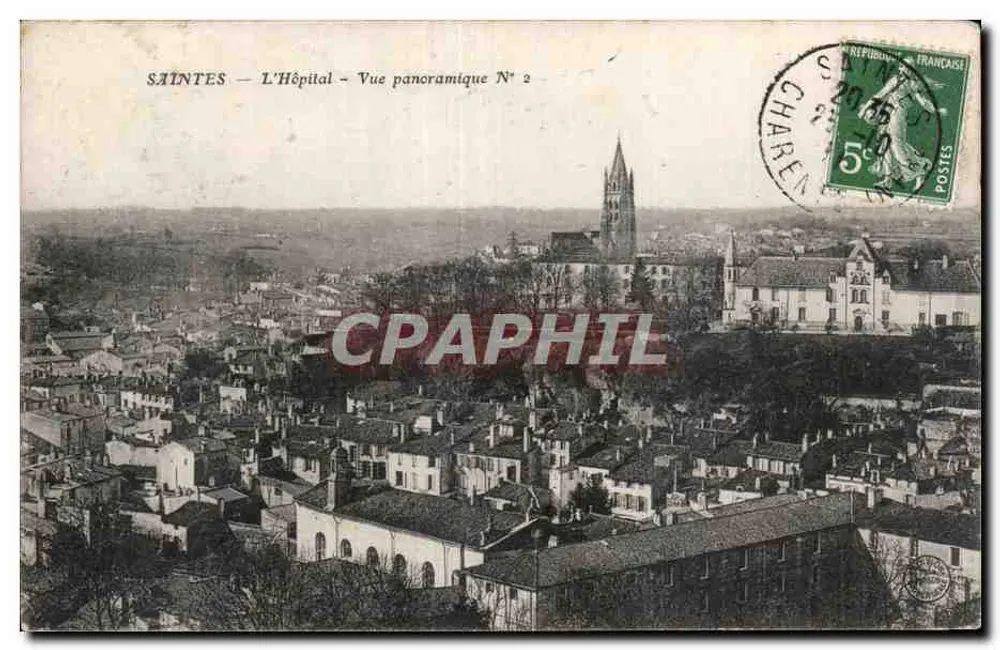 Saintes - Das Krankenhaus - Panoramablick N° 2 - Vorderseite