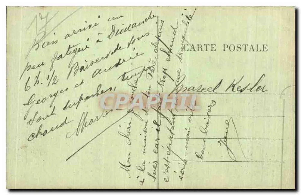 Ilha de Oléron — As Falésias de Chassiron — Editor não identificado, n° de série 1 - Verso