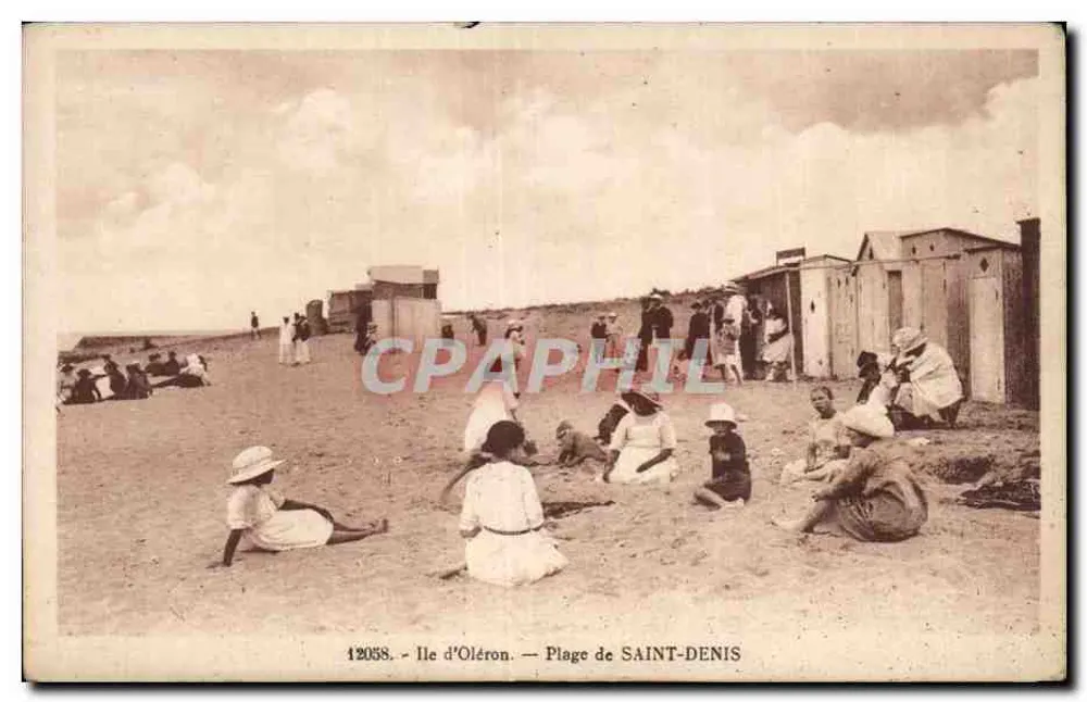 Praia de Saint-Denis — Ilha de Oléron — R. Bergerin editor - Frente