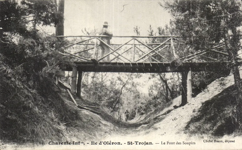 Charente-Inférieure - Île d'Oléron - St-Trojan — Die Brücke der Seufzer — Cliché Braun abgelegt - Vorderseite