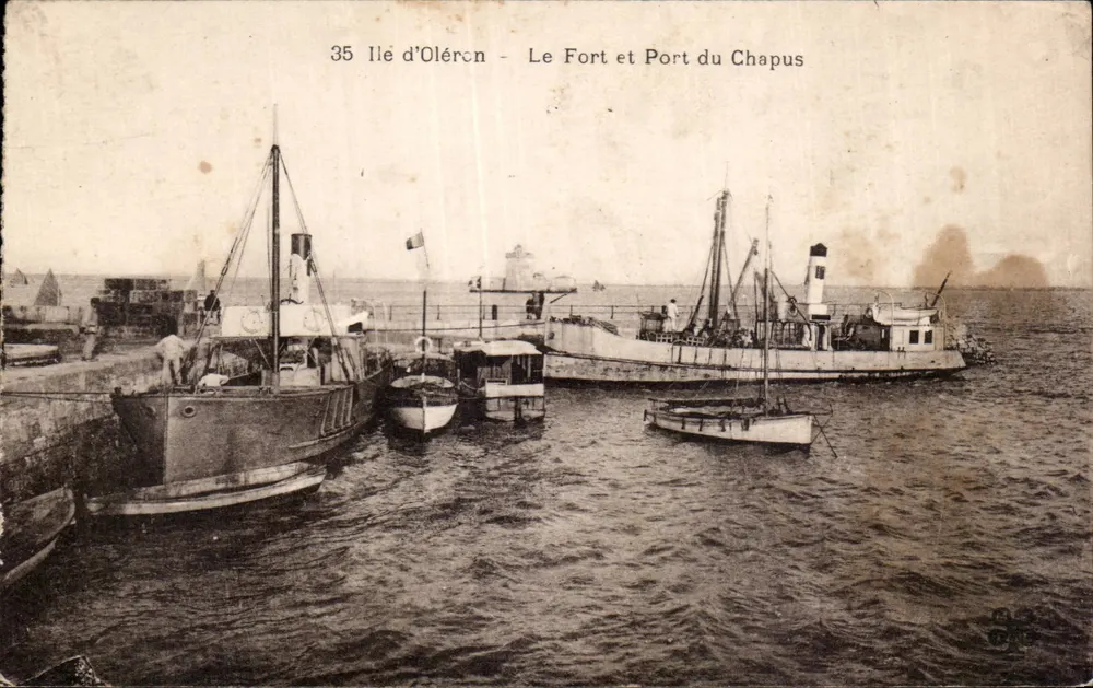 Île d'Oléron — Das Fort und der Hafen von Chapus — Verlag: , n° 35 - Vorderseite