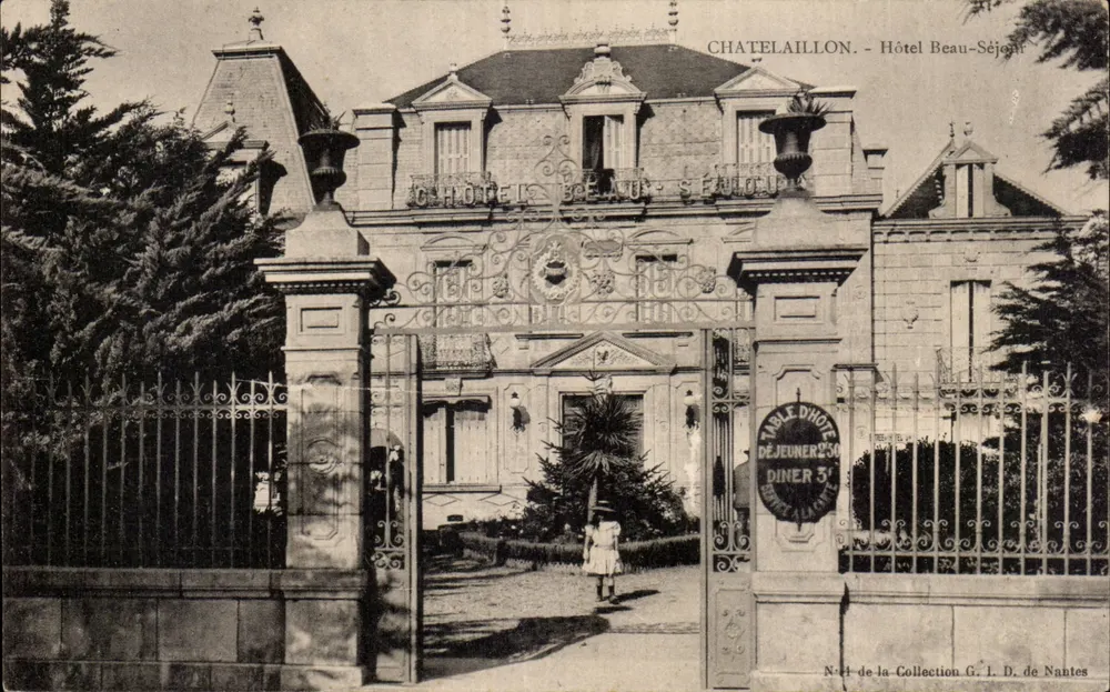 Châtelailly - Hotel Beau-Séjour — Coleção G. L. D. de Nantes, n°4 - Frente